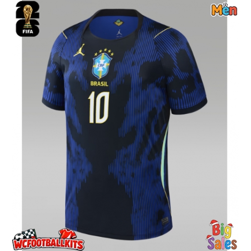 Brazil Neymar Jr #10 Replica Away Stadium Shirt World Cup 2026 Short Sleeve